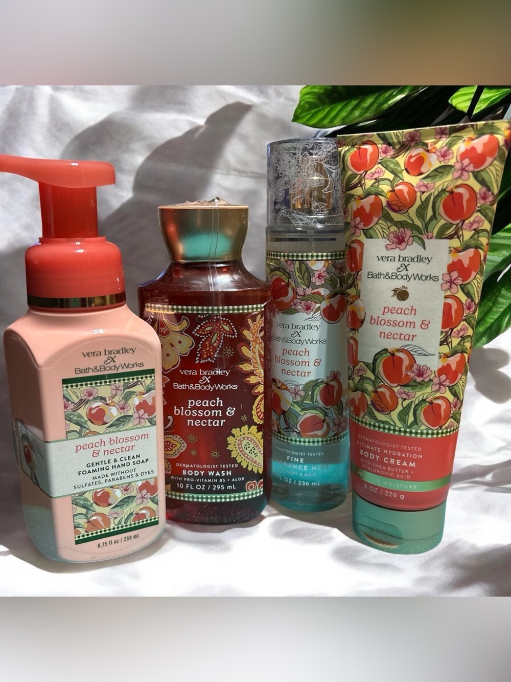 Vera Bradley x BBW Peach Blossom & Nectar Body Care Set - Peach